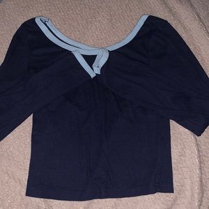Slim Fitting Blue Longsleeve